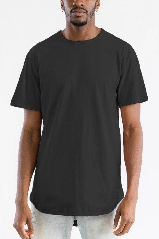 Extended Scallop Round Neck Tshirt - Shop Style & More | Fresh Looks, Everyday Deals & Free Shipping