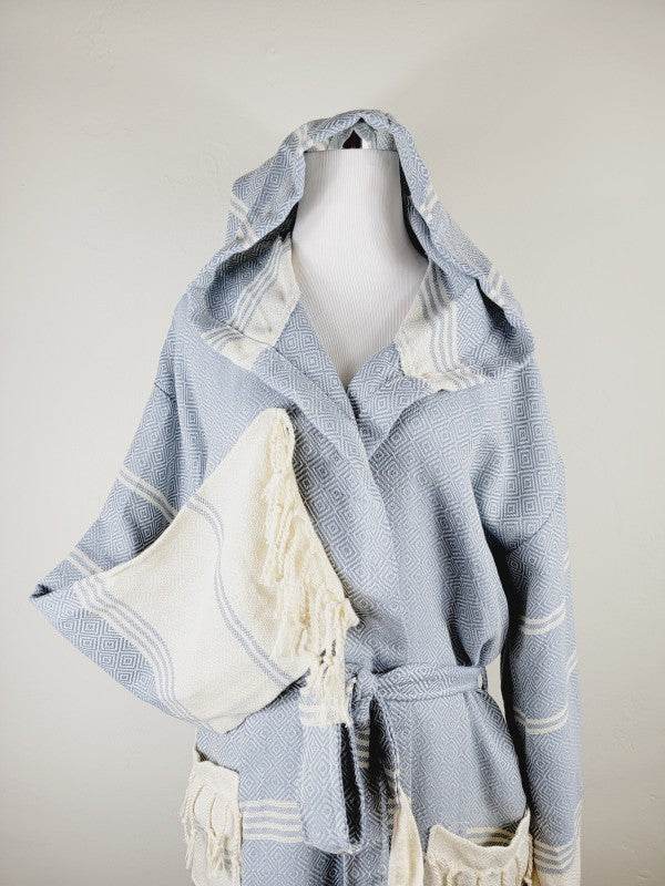 Unisex Robe, Beach or spa Robe with pockets - Sky - Shop Style & More | Fresh Looks, Everyday Deals & Free Shipping