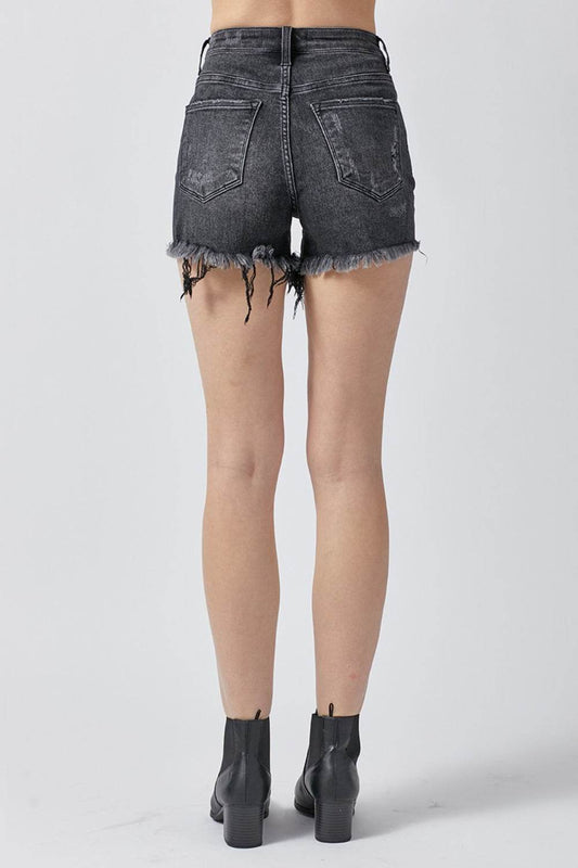 RISEN Raw Hem Denim Shorts with Pockets - Shop Style & More | Fresh Looks, Everyday Deals & Free Shipping