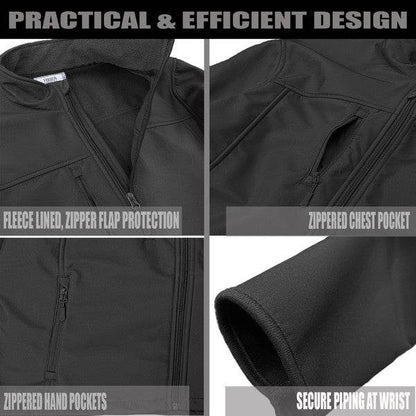 Mens Solid Soft Shell Storm Tech Jacket Coat - Shop Style & More | Fresh Looks, Everyday Deals & Free Shipping