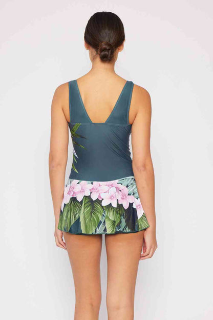 Aloha Forest Swim Dress – Marina West Swim Full Size Clear Waters One-Piece Swimwear