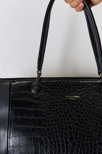 David Jones Texture PU Leather Handbag Bags