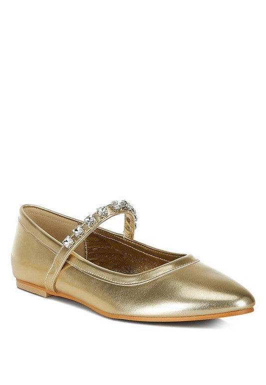 Gloxinia Metallic Mary Jane Ballerinas - Shop Style & More | Fresh Looks, Everyday Deals & Free Shipping