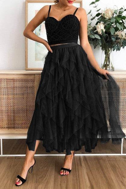 A Line Long Tulle Tiered Skirts - Shop Style & More | Fresh Looks, Everyday Deals & Free Shipping