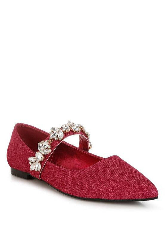 Flavia Diamante Brooch Glitter Ballerinas - Shop Style & More | Fresh Looks, Everyday Deals & Free Shipping