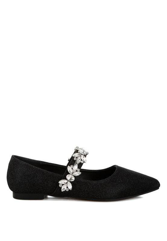 Flavia Diamante Brooch Glitter Ballerinas - Shop Style & More | Fresh Looks, Everyday Deals & Free Shipping