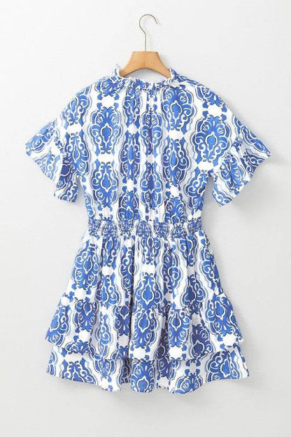 Vintage Floral Print Wide Ruffled Sleeve Dress - Shop Style & More | Fresh Looks, Everyday Deals & Free Shipping