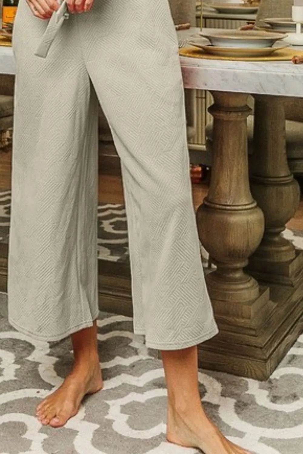 BiBi Textured Jacquard Jumpsuit with Side Pockets - Shop Style & More | Fresh Looks, Everyday Deals & Free Shipping