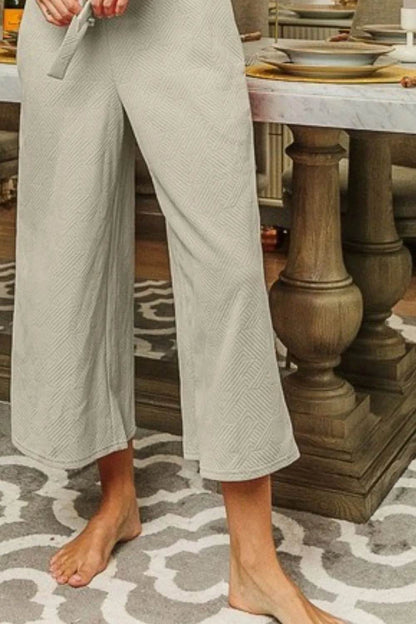 BiBi Textured Jacquard Jumpsuit with Side Pockets - Shop Style & More | Fresh Looks, Everyday Deals & Free Shipping