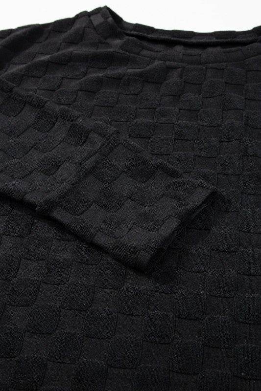 Tiffany Textured Thumbhole Sleeve Top - Shop Style & More | Fresh Looks, Everyday Deals & Free Shipping