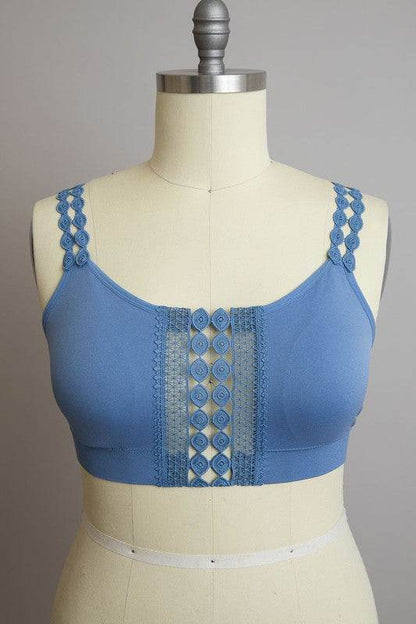Boho Eye Lace Applique Bralette Plus Size - Shop Style & More | Fresh Looks, Everyday Deals & Free Shipping