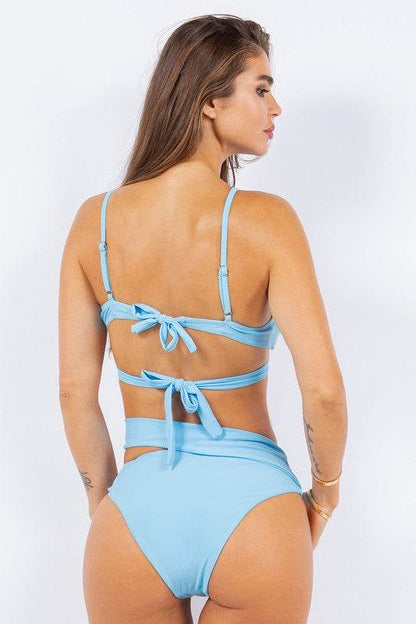 TWO PIECE WRAPPING WITH MULTI O RING BIKINI - Shop Style & More | Fresh Looks, Everyday Deals & Free Shipping