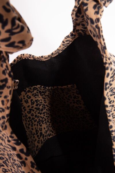 Fame Leopard Knotted Strap Shoulder Bag Bags