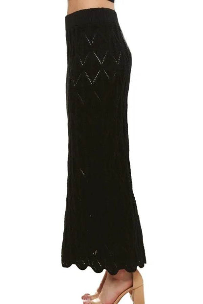 ADORA Scallop Trim Detail Knit Skirt - Shop Style & More | Fresh Looks, Everyday Deals & Free Shipping