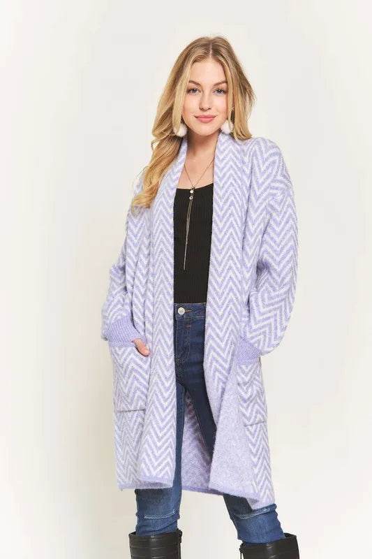 ADORA Chevron Sweater Cardigan - Shop Style & More | Fresh Looks, Everyday Deals & Free Shipping