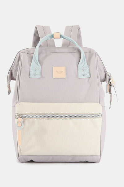 Himawari Water Resistant Canvas Backpack Bag with Side Pockets Lavender Cr One Size Bags