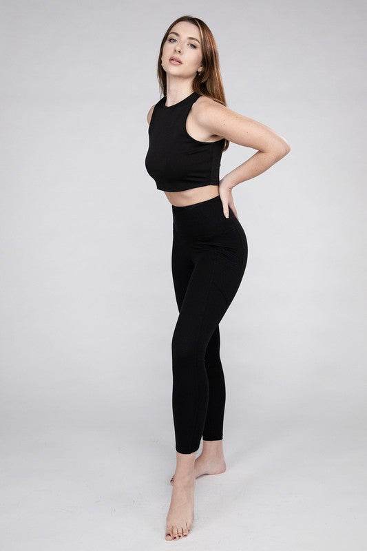 Brushed Microfiber Full Length Leggings - Shop Style & More | Fresh Looks, Everyday Deals & Free Shipping