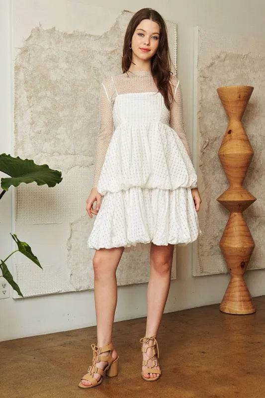 Davi & Dani Checker Print Side Pockets Textured Mini Dress - Shop Style & More | Fresh Looks, Everyday Deals & Free Shipping