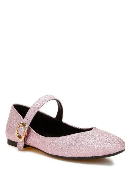 Herma Glitter Pin Buckle Ballerinas - Shop Style & More | Fresh Looks, Everyday Deals & Free Shipping