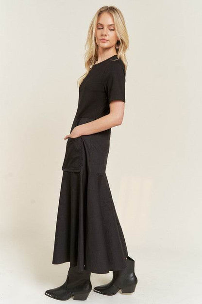 KNIT MIX DRESS - Shop Style & More | Fresh Looks, Everyday Deals & Free Shipping