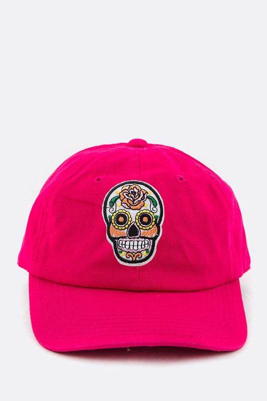 Sugar Skull Patch Cotton Cap - Shop Style & More | Fresh Looks, Everyday Deals & Free Shipping