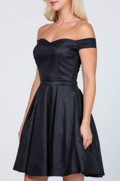 Off the shoulder skater dress jaquard - Shop Style & More | Fresh Looks, Everyday Deals & Free Shipping
