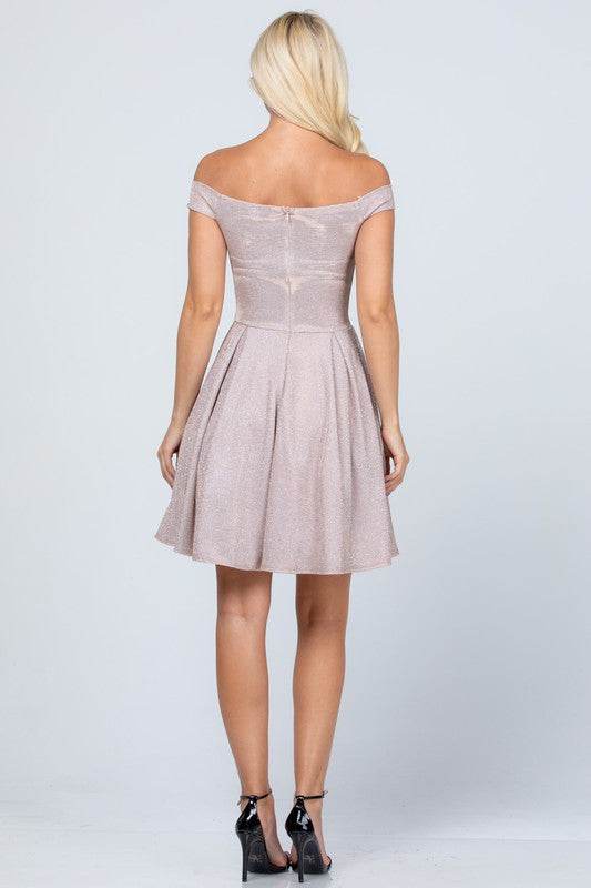 Off the shoulder skater dress jaquard - Shop Style & More | Fresh Looks, Everyday Deals & Free Shipping