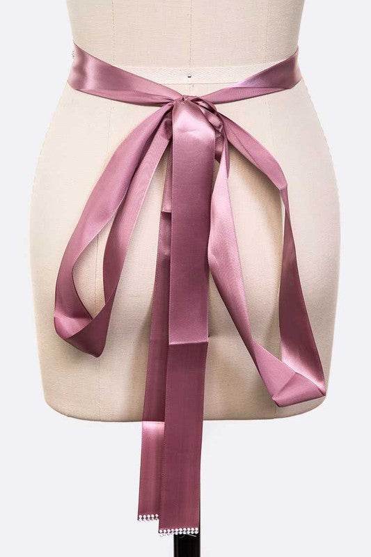 Mix Georgette Flower Embellished Sash Belt - Shop Style & More | Fresh Looks, Everyday Deals & Free Shipping