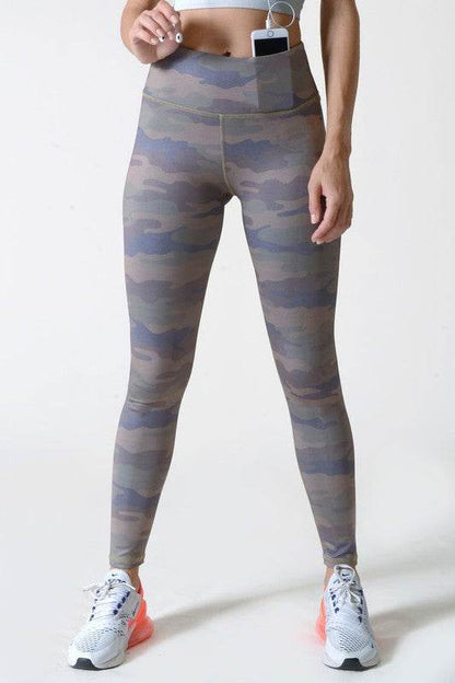 Active High Rise Camouflage Leggings with Pocket - Shop Style & More | Fresh Looks, Everyday Deals & Free Shipping