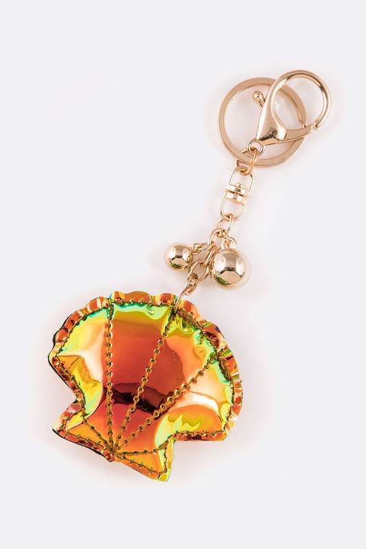 Holographic Puff Shell Iconic Key Chain - Shop Style & More | Fresh Looks, Everyday Deals & Free Shipping