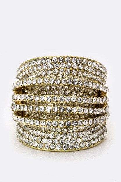 Layer Crystals Stretch Ring - Shop Style & More | Fresh Looks, Everyday Deals & Free Shipping