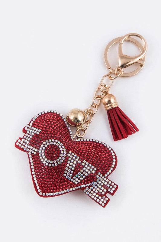LOVE Crystal Heart Key Chain - Shop Style & More | Fresh Looks, Everyday Deals & Free Shipping