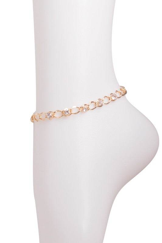 RHINESTONE ANKLET - Shop Style & More | Fresh Looks, Everyday Deals & Free Shipping