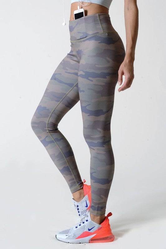 Active High Rise Camouflage Leggings with Pocket - Shop Style & More | Fresh Looks, Everyday Deals & Free Shipping
