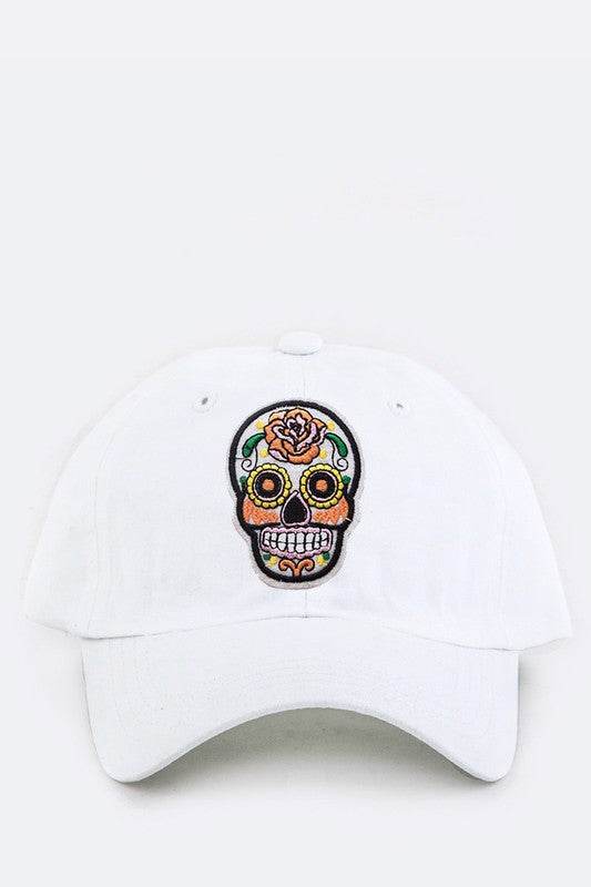 Sugar Skull Patch Cotton Cap - Shop Style & More | Fresh Looks, Everyday Deals & Free Shipping
