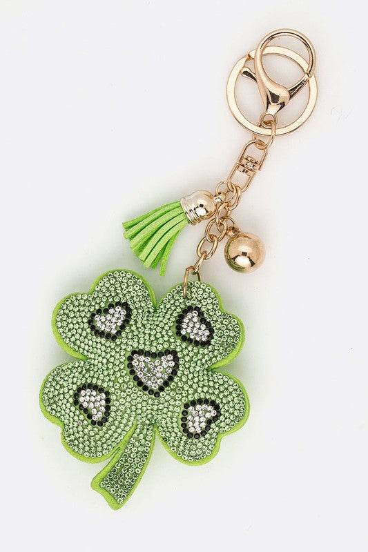 Lucky Clover Leaf Crystal Key Chain - Shop Style & More | Fresh Looks, Everyday Deals & Free Shipping