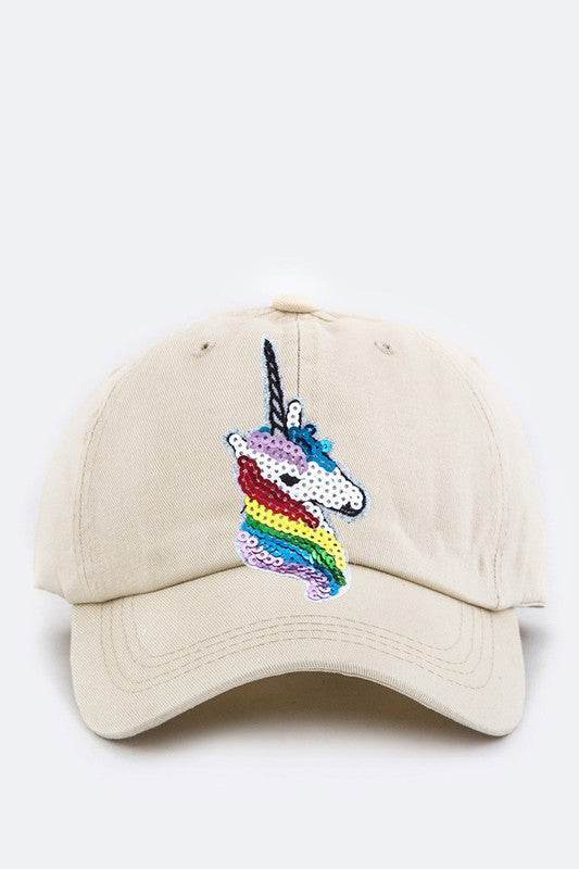 Sequins Unicorn Cotton Cap - Shop Style & More | Fresh Looks, Everyday Deals & Free Shipping