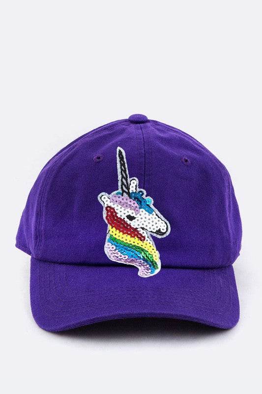Sequins Unicorn Cotton Cap - Shop Style & More | Fresh Looks, Everyday Deals & Free Shipping