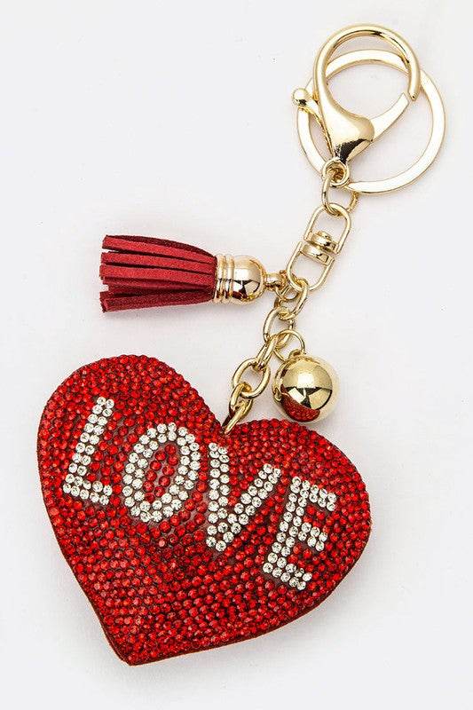 Crystal LOVE Heart Key Charm - Shop Style & More | Fresh Looks, Everyday Deals & Free Shipping