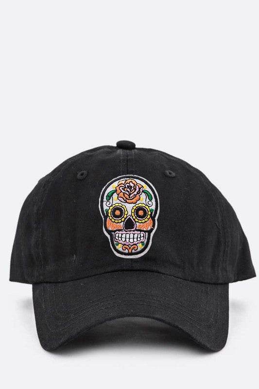 Sugar Skull Patch Cotton Cap - Shop Style & More | Fresh Looks, Everyday Deals & Free Shipping