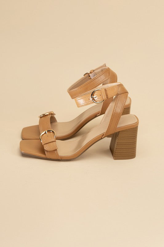 TREATY-S Buckle Sandal Heel Heels