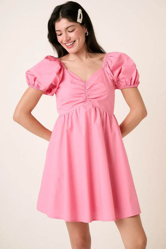 Mittoshop Sweetheart Puff Sleeve Smocked Mini Dress - Shop Style & More | Fresh Looks, Everyday Deals & Free Shipping
