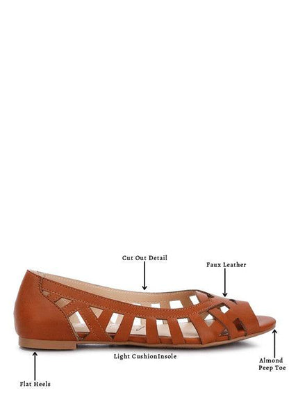 Moira Woven Peep Toe Flats - Shop Style & More | Fresh Looks, Everyday Deals & Free Shipping