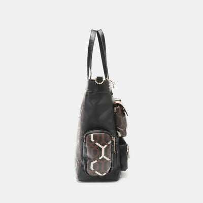 Nicole Lee USA Geometric Pattern Tote Bag Bags