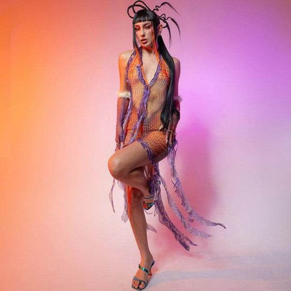 Women Abstract Sexy Mesh Dress - Shop Style & More | Fresh Looks, Everyday Deals & Free Shipping