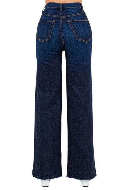 Rodeo Wide Leg Jean in Dark Wash - Shop Style & More | Fresh Looks, Everyday Deals & Free Shipping