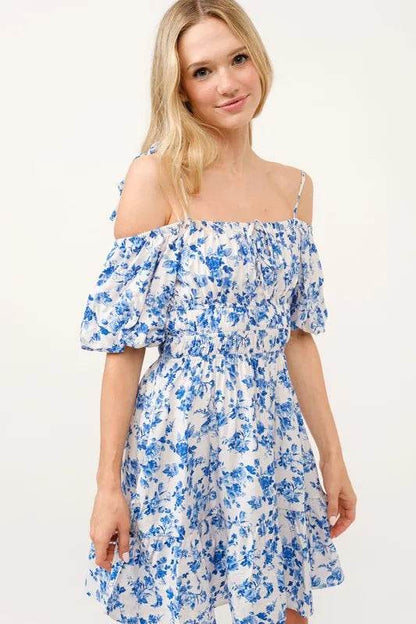 And The Why Off Shoulder Bubble Sleeve Dress - Shop Style & More | Fresh Looks, Everyday Deals & Free Shipping