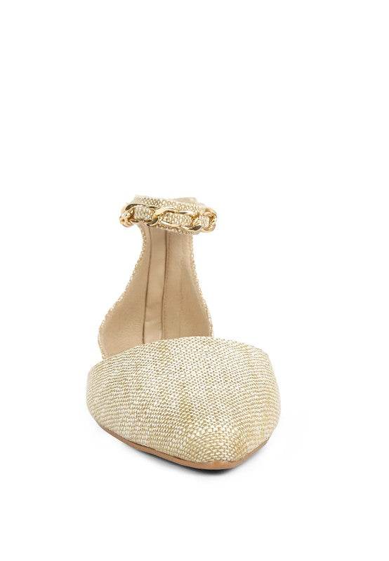 Buqisi Chain Embellished Flat Sandals - Shop Style & More | Fresh Looks, Everyday Deals & Free Shipping