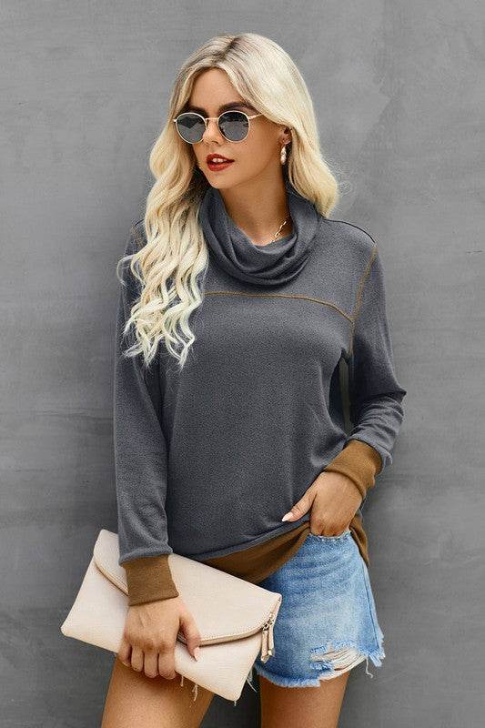 Trutle Neck Long Sleeves Top - Shop Style & More | Fresh Looks, Everyday Deals & Free Shipping
