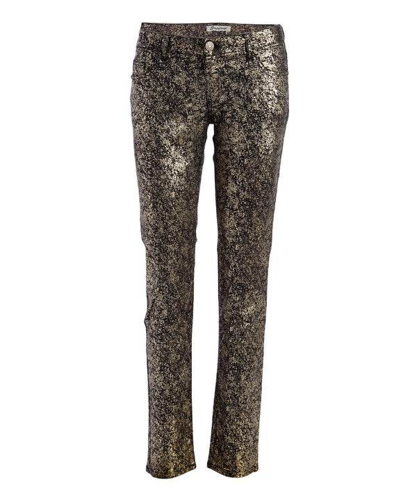 Low Rise Metallic Print Skinny jeans Pants - Shop Style & More | Fresh Looks, Everyday Deals & Free Shipping